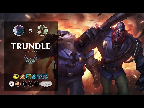 Trundle Jungle vs Nidalee - KR Challenger Patch 12.6