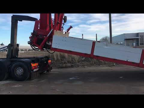 Scania R 124 GB, с краном