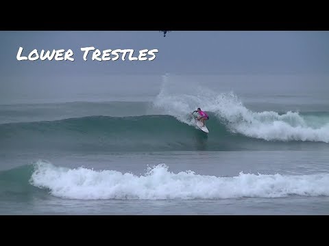 Nikki Van Dijk Surfs Lower Trestles