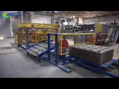 Automated complex for cutting foam, aerated and polystyrene concrete. - CLC, AC, EPS concrete blocks