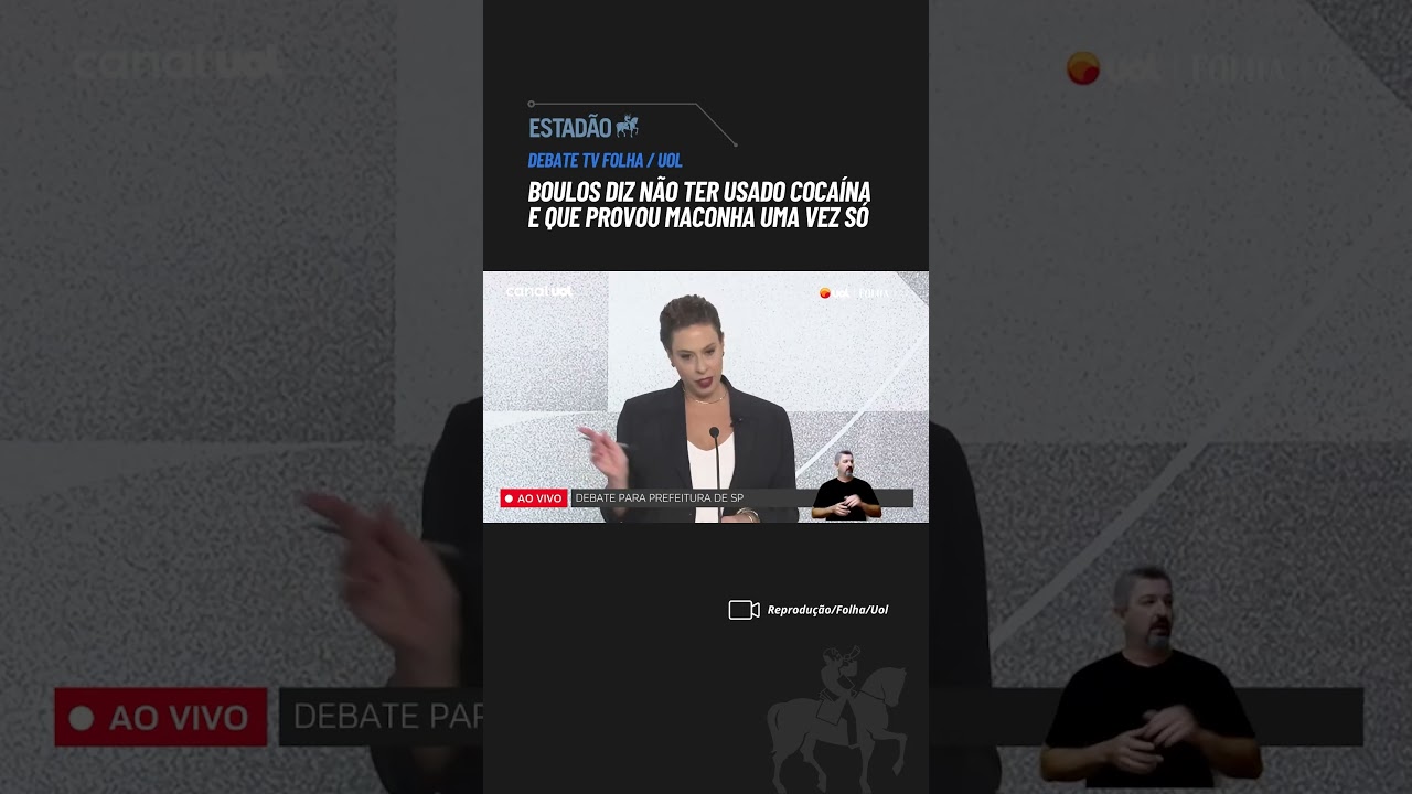 Boulos diz não ter usado cocaína e que provou maconha uma vez só