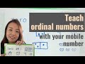 Fun Game to learn ordinal numbers | Simple Low Prep Math Activities for busy parents