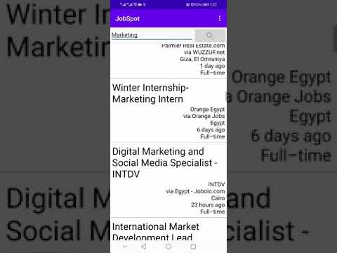 JobSpot (Job search Engine) Video