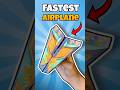 Make A Fastest Paper Airplane In 20 Seconds Shorts