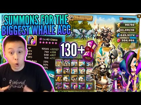 #1 BIGGEST Whale On Asia Server?! 130+ LD Summons! - REDONKULOUS LD NAT 5s / Runes - Summoners War