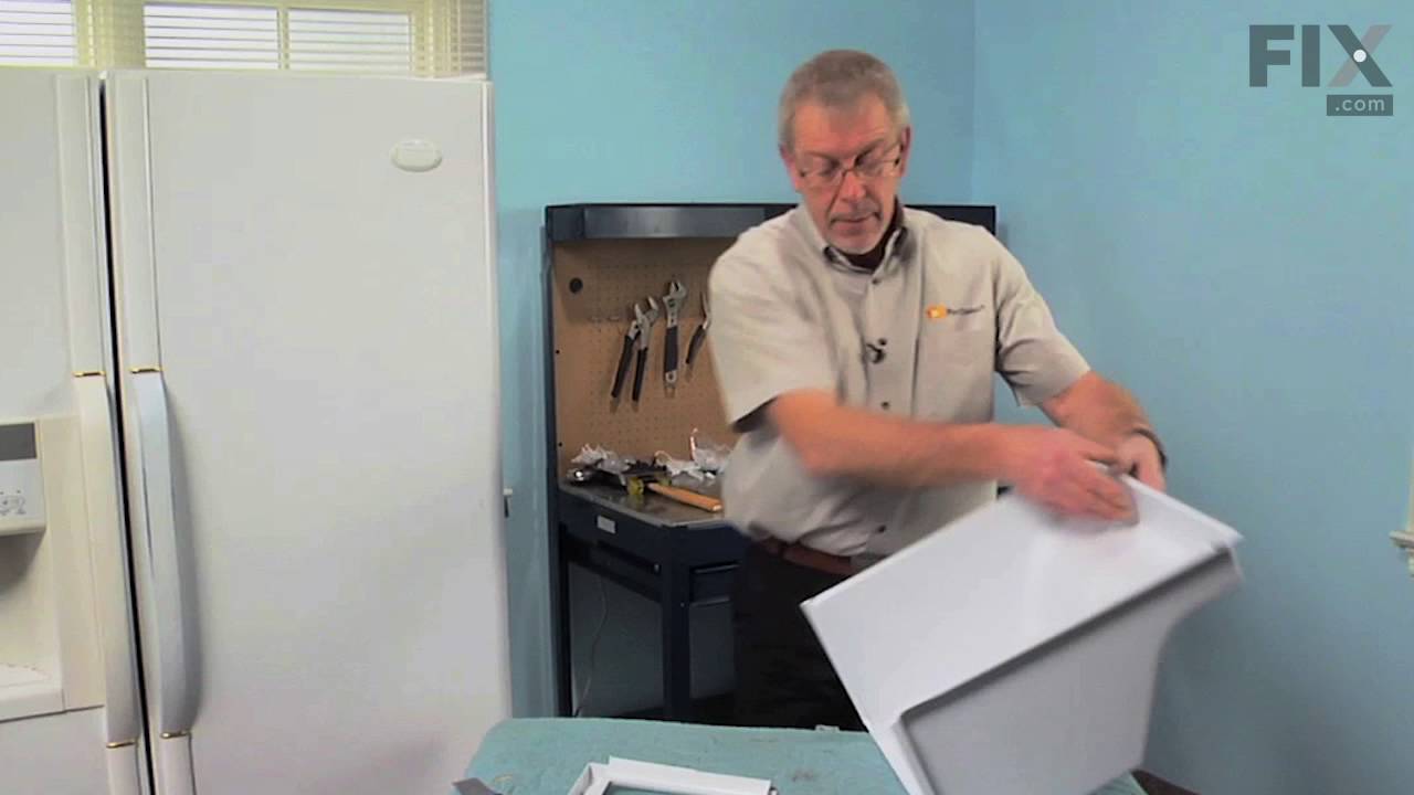 Replacing the Lower Crisper Drawer