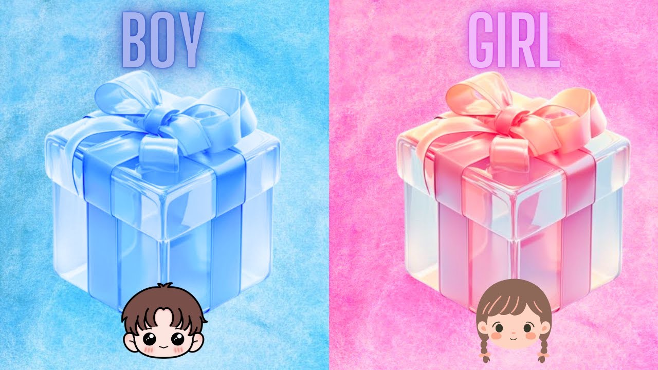 Choose Your Gift...! Boy or Girl  | Blue, Pink 💙💗 #chooseyourgift #giftboxchallenge