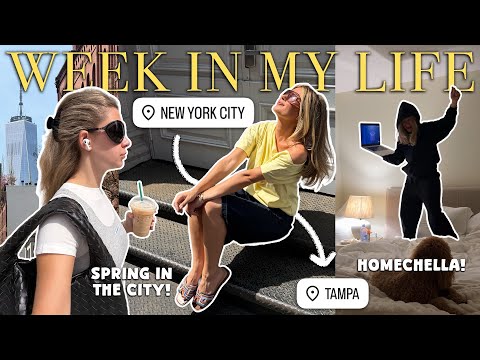 week in my life in nyc + tampa 🌷💻🌞
