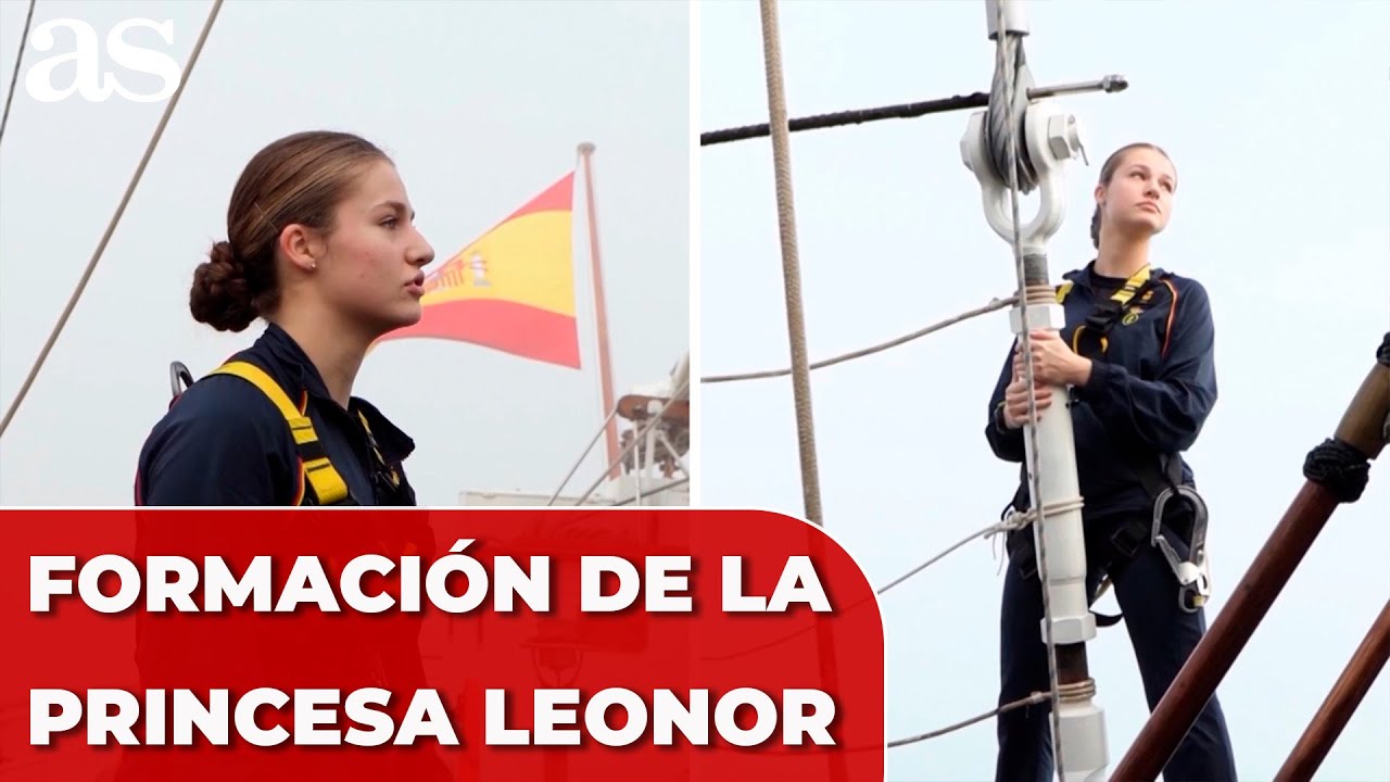 La PRINCESA LEONOR continúa con sus clases en el BUQUE ESCUELA 'Juan Sebastián de Elcano'