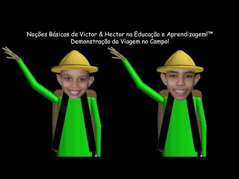 Victor e Hector na Demonstração da Viagem no Campo