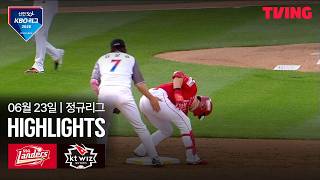 [SSG vs KT] 6/23 경기 I 2026 신한 SOL KBO 리그 I 하이라이트 I TVING