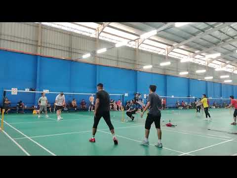 Badminton R16 Men's Double Novice Tournament - Shaberi / Hafizuddin Vs Iwan Sport / Clarence Koay