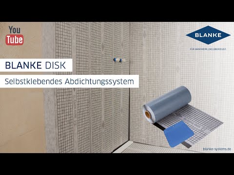 Einbaufilm der BLANKE DISK - Selbstklebendes Abdichtungssystem