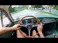 1964 Porsche 356C Coupe Vintage German Driving Experience POV Binaural Audio