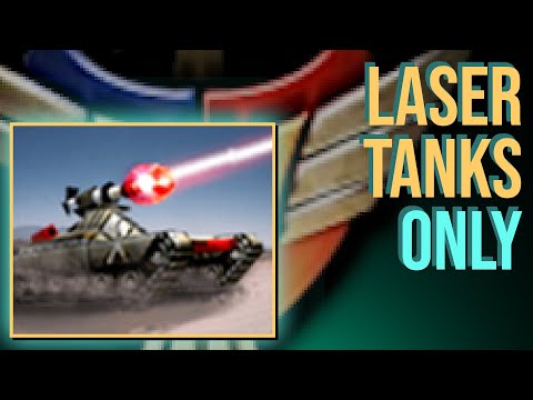 Can Nothing But Laser Tanks Defeat The Hardest AI? - C&C Generals Zero Hour: Single Unit Challenge