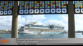 La obra que permitir&aacute; albergar hasta dos barcos en el muelle de cruceros