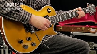 Video thumbnail for Gibson Custom Les Paul Custom Goldtop with Floyd Rose Electric Guitar by Musician's Friend