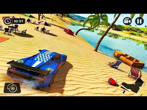 Floating Water Surfer Car Driving - Beach Racing #2 - Android Gameplay