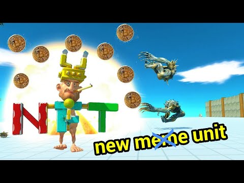 New Update !! Strongest MEME CRYPTO BRO vs every strong unit animal revolt battle simulator
