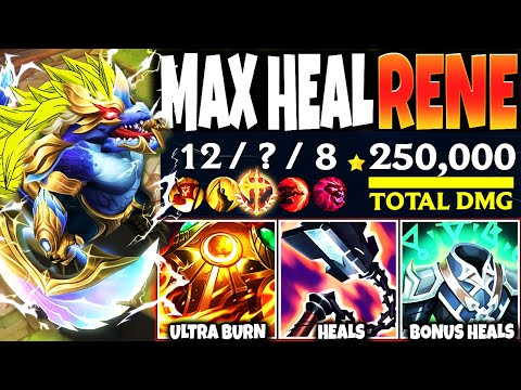 My Max Heal Renekton Build tried to go BEYOND IMMORTAL: 250.000 TOTAL DMG 🔥 LoL Top Rene Gameplay