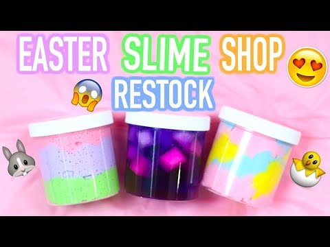 Slime Shop Restock March 18th, 2018 (Easter Slime Baskets!!) Video