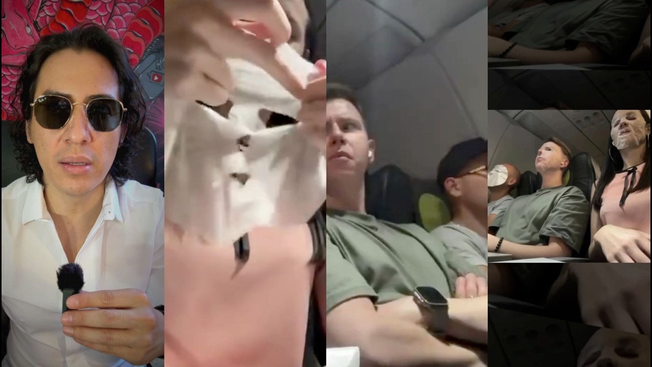 MUJER se HACE VIRAL por PONERSE una MASCARILLA en PLENO AVIÓN y luego PONÉRSELA a unos EXTRAÑOS