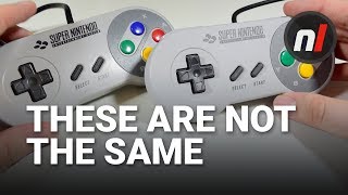 NOT THE SAME - SNES Mini / SNES Original Controller Comparison