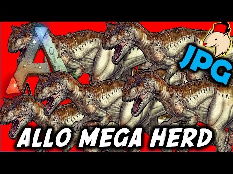 Ark: ALLOSAURUS MEGA HERD (JPG) Primitive Plus Server Let's Play [2]