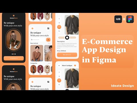 E-commerce App Design in figma - Wireframe/UI/UX Design Tutorial