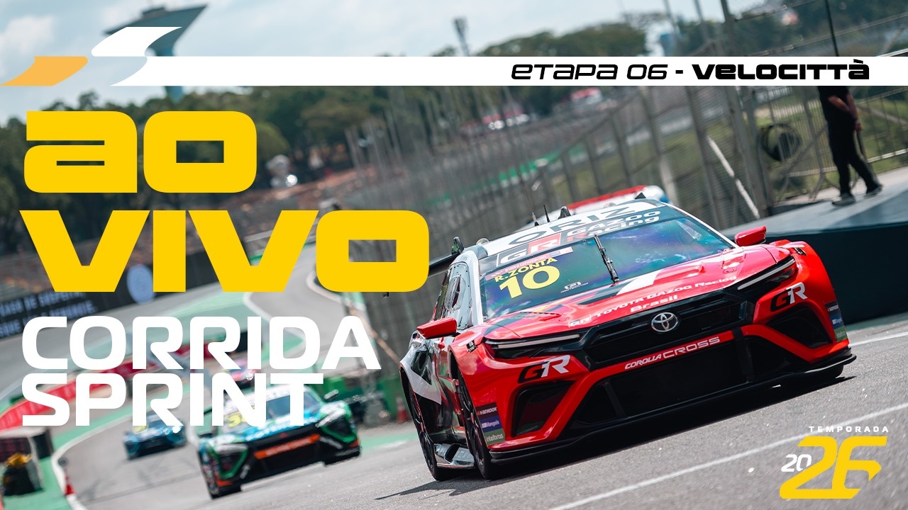BRADESCO STOCK CAR 2026 AO VIVO | 6ª ETAPA - CORRIDA SPRINT | VELOCITTA - MOGI GUAÇU, SP