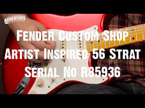 Top Shelf Guitars - Fender Custom Shop Artist Inspired 56 Strat Serial No R85936