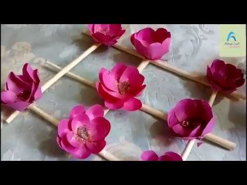 How to make unique and beautiful wall hanging flower