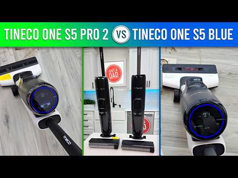 Tineco S5 FLoor ONE Cordless Wet Dry Vacuum COMPARISON: S5 Pro 2 vs S5 Blue