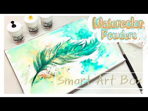 Brusho Crystal colours- Smart Art Box- Unboxing and demo