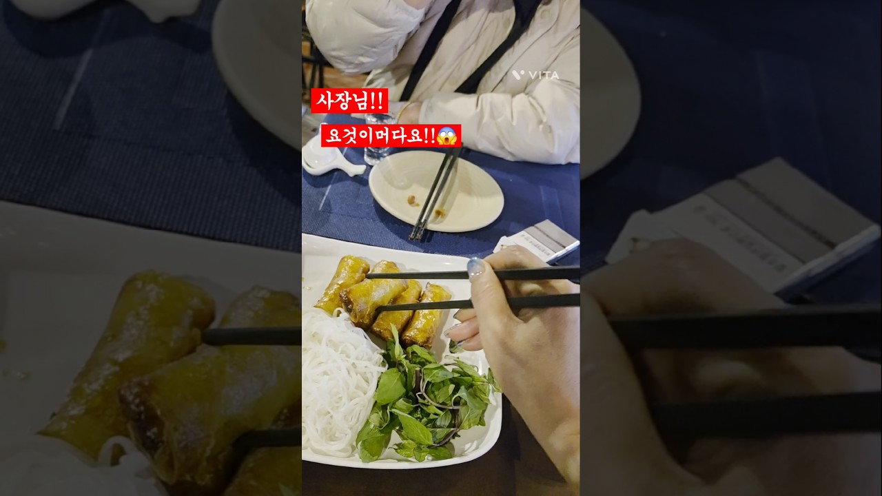 ?사장님‼️요것이머다요 #밤톨이 #food #여행 ##하노이