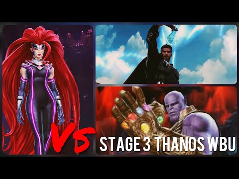 Stage 3 Thanos World Boss Ultimate Feat Medusa &  T3 Thor | WBU - Marvel Future Fight