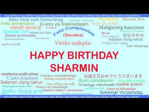 Sharmin   Languages Idiomas - Happy Birthday