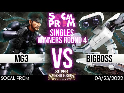 SoCal Prom Winners Round 4 - MG3 (Snake) vs BigBoss (ROB) - SSBU Tournament