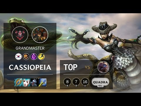 Cassiopeia Top vs Poppy - KR Grandmaster Patch 10.3