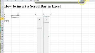 Download the video "Excel Tutorial - How to Create a Scroll Bar - Slider Scale"