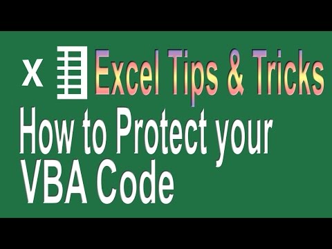 How to protect your VBA Code | Excel VBA Tips n Tricks # 5