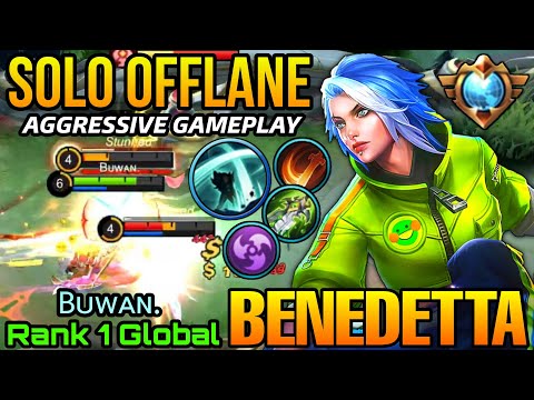 Offlane Monster! Benedetta Street Blow MVP Play - Top 1 Global Benedetta Bᴜᴡᴀɴ. - MLBB