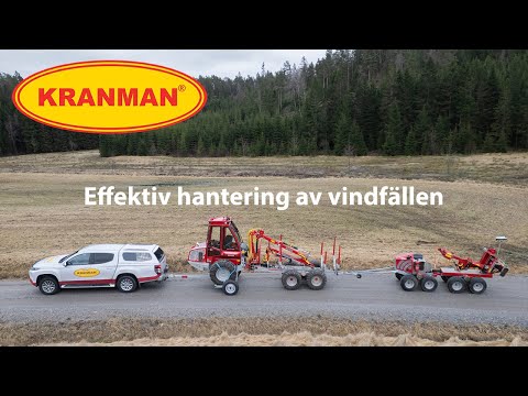 Effektiv hantering av vindfällen med Kranman P25 och Kranman 960