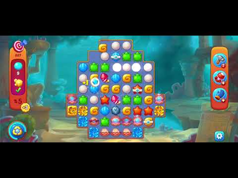 Fishdom gameplay level 807