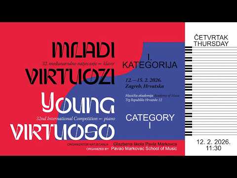 MLADI VIRTUOZI / YOUNG VIRTUOSO 2026  -  I. KATEGORIJA · I CATEGORY