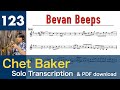 Bevan Beeps [1965] (Chet Baker) Solo Transcription 123