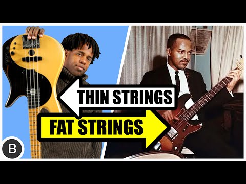 THIN vs. FAT - BASS STRINGS COMPARISON