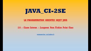 CI 2SE PooJava114 Internal Class Length Name File Point Class