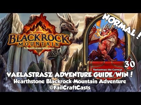 Hearthstone Vaelastrasz Guide/Win | Blackrock Mountain Adventure Mode!