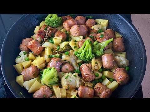 Butifarra con verduras al Pedro Ximénez